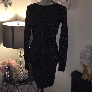 Black and Silver Dress